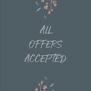 All offers welcome All offers accepted